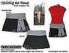 Keep the Faith (Junior Sample - Roll Top Pleated A-line) Created from 2 vintage t-shirts and hand-painted as shown.